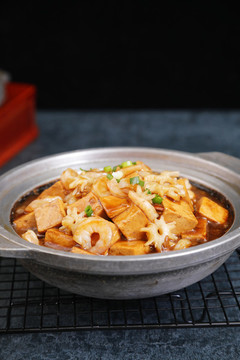石锅海鲜豆腐