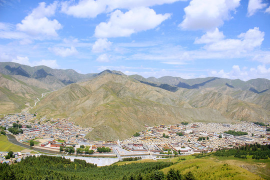 夏河拉卜楞寺全景