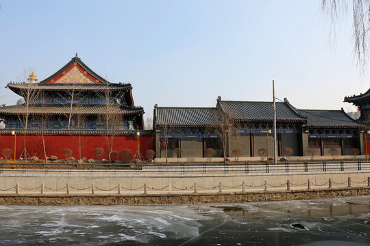 中式的佛教寺院建筑