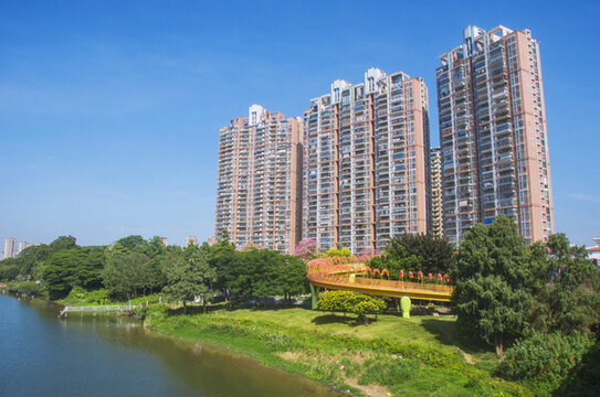 漳州江滨公园社区高楼