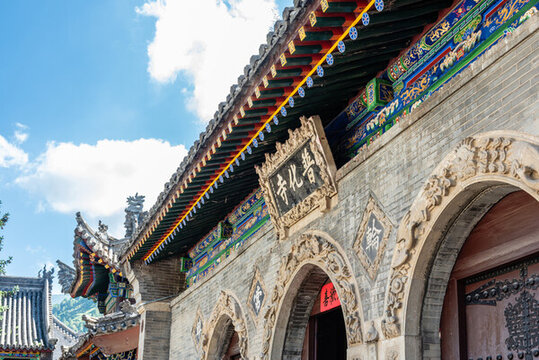 山西忻州五台山普化寺古建筑