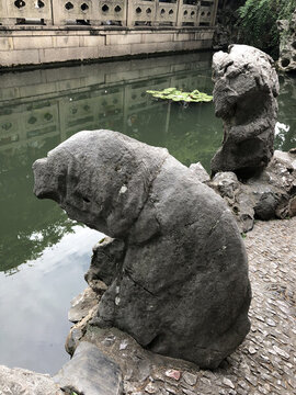 太湖石园林美景苏州