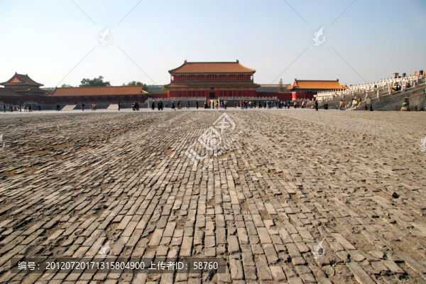 北京故宫,大方砖铺地