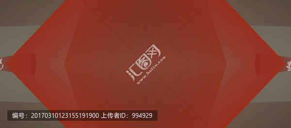 红色几何抽象拼接面立体背景高清