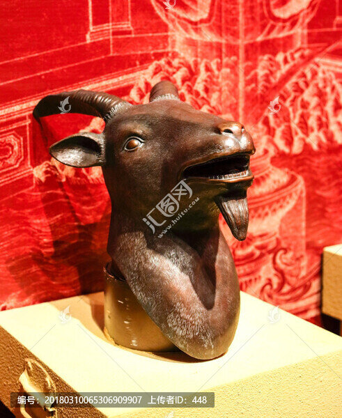 圆明园羊首,十二生肖兽首铜像