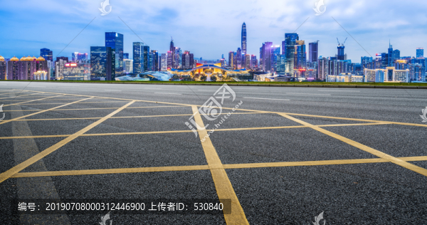 城市道路和建筑景观