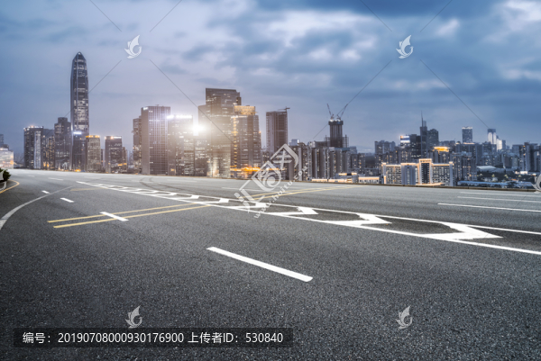 道路交通和城市景观