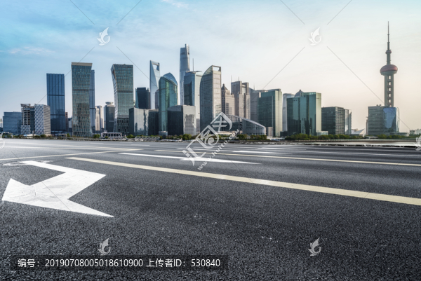 城市道路和建筑景观