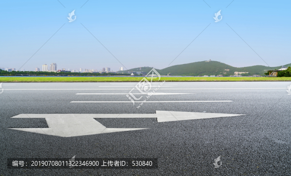 道路地面和城市景观