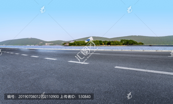 道路地面和城市景观