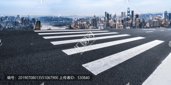 道路交通和高楼大厦