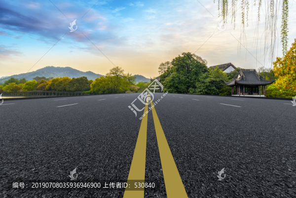 户外公路和园林景观