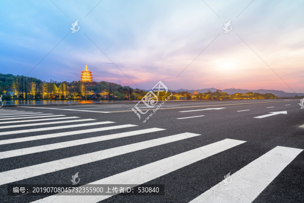 地面划线和园林景观