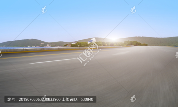 道路地面和城市景观