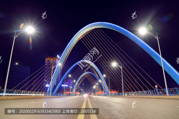 新郑北区大桥夜景