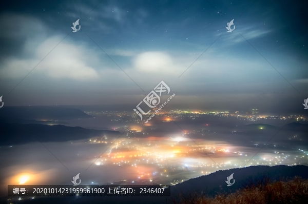 上海城市夜景智能城市素材