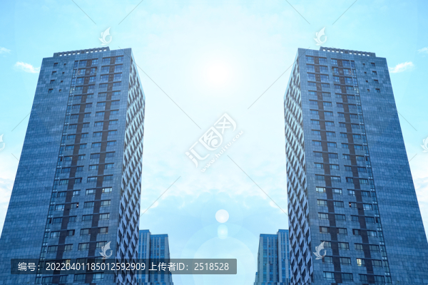 城市现代建筑群高楼大厦