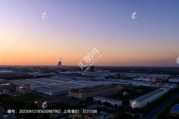 城市黄昏