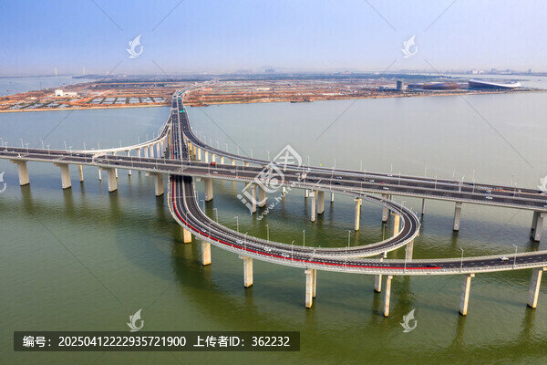 深中通道跨海大桥万顷沙立交桥